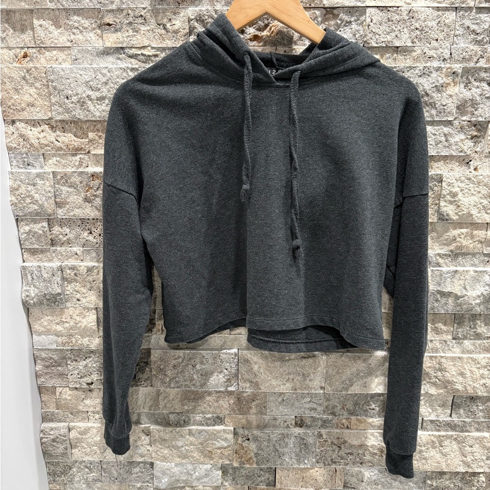 U2B Charcoal Gray Women's Hoodie Top size S